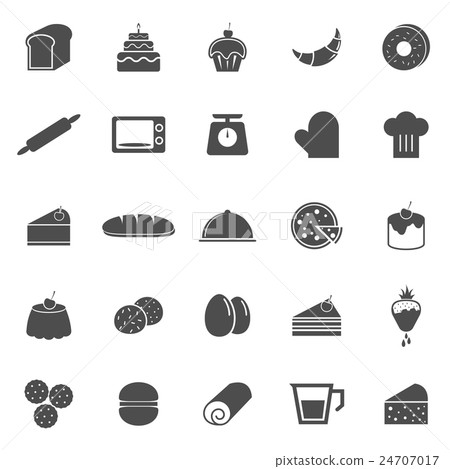 Bakery icons on white background 24707017