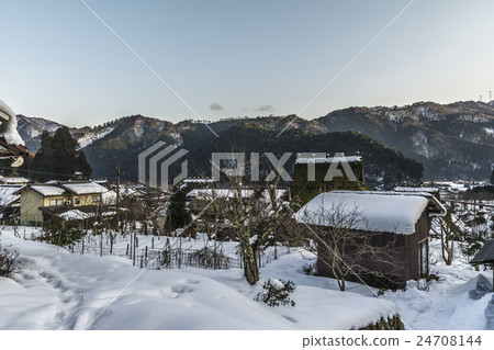 美山町雪景 24708144