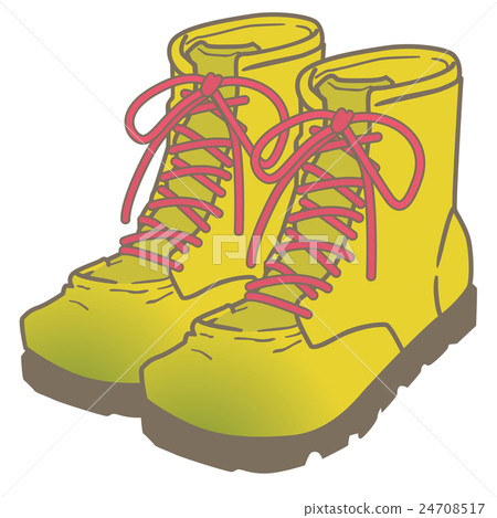 Illustration of shoes (Hatsunei boots trekking boots) 24708517