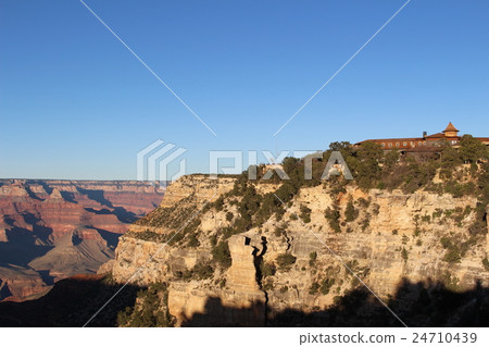 A magnificent view of the Grand Canyon in the evening USA Arizona 24710439