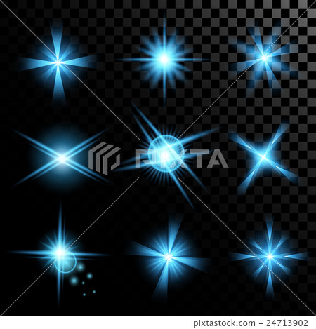 Creative concept Vector set of glow light effect - Stock Illustration ...