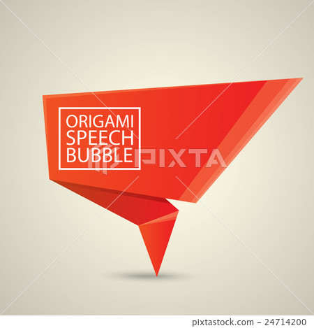 Abstract glossy red speech bubble. Abstract glossy red speech bubble. 24714200