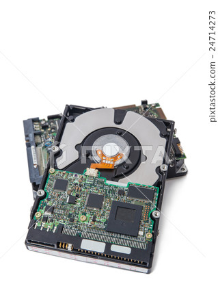 Hard Disk drives isolate on white background. Hard Disk drives isolate on white background. 24714273