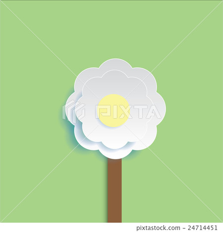 3d white flowers Vector illustration 3d white flowers Vector illustration 24714451