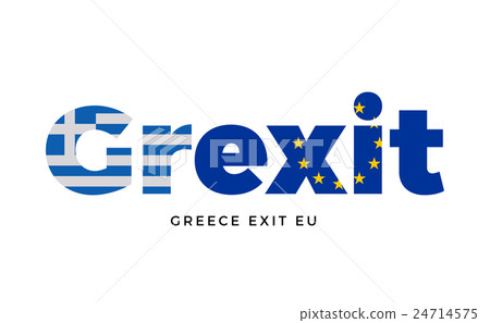 GREXIT Greece Exit From European Union On Stock Illustration   24714575 