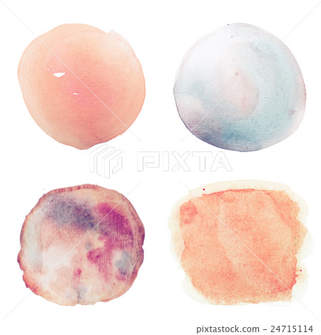 Abstract watercolor aquarelle hand drawn colorful 24715114