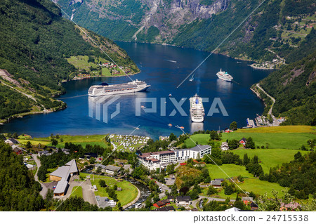 Geiranger fjord, Norway. Geiranger fjord, Norway. 24715538