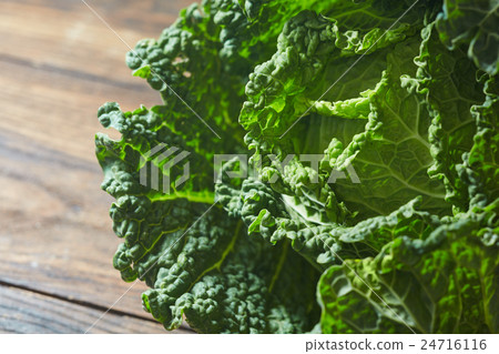 Savoy cabbage super food close up. 24716116