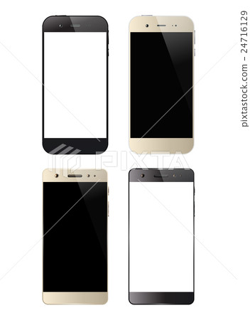 Four black and white smartphones 24716129
