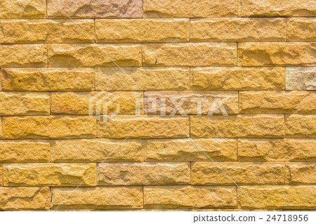 brick wall made of light brown facing bricks brick wall made of light brown facing bricks 24718956