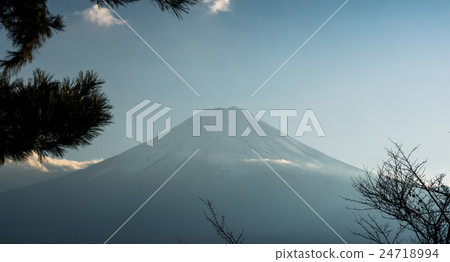 Cloudy with Mountain Fuji 24718994