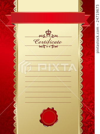 testimonial, certificate of merit, calligraphy 24719673
