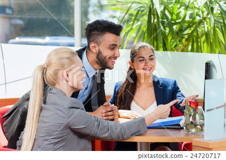 Business People Working Looking At Computer 24720717