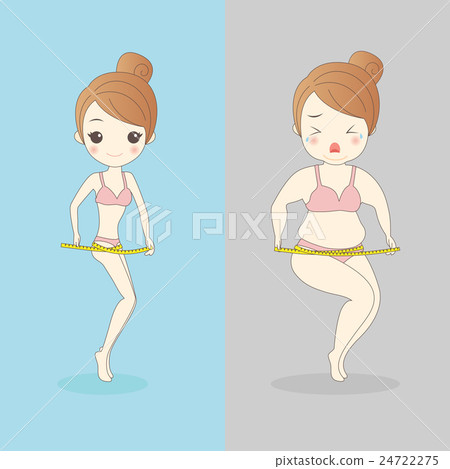 woman take waist slimming ruler woman take waist slimming ruler 24722275