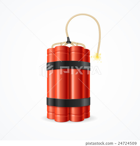 Detonate Dynamite Bomb. Vector 24724509