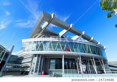Saitama Super Arena and blue sky Saitama Super Arena and blue sky 24724686