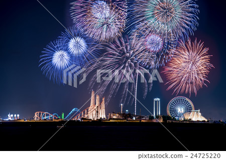 Fireworks of Nagashima Spaland in Mie Prefecture 24725220