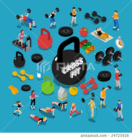 Gym Isometric Composition 24725816