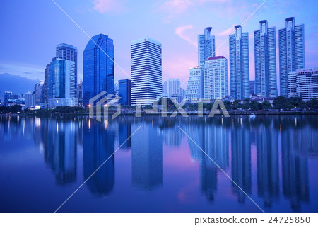 Bangkok, city, city evening landscape, magic hour Bangkok, city, city evening landscape, magic hour 24725850