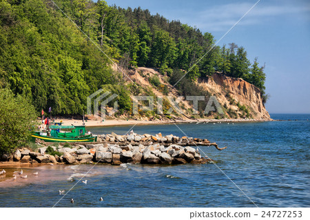 Orlowo Cliff in Gdynia at Baltic Sea Orlowo Cliff in Gdynia at Baltic Sea 24727253