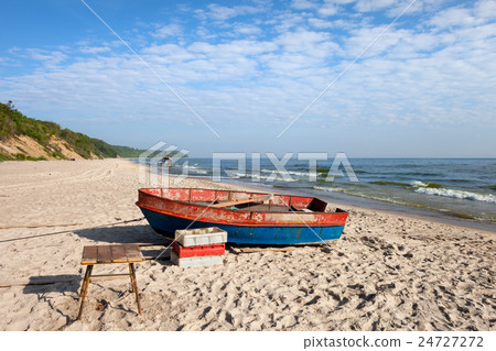 Fishing Boat on Baltic Sea Beach 24727272