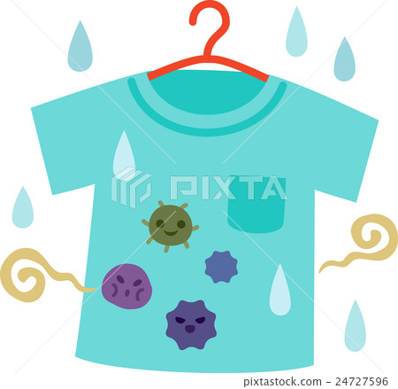 Laundry with germs breeding and smelling Laundry with germs breeding and smelling 24727596