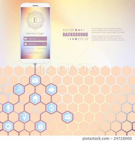 Abstract creative concept vector hexagon network - Stock Illustration ...