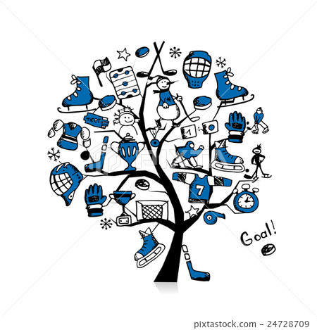Hockey concept tree, sketch for your design 24728709