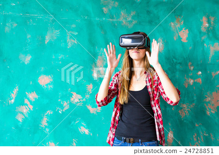 technology, entertainment and people concept - 24728851