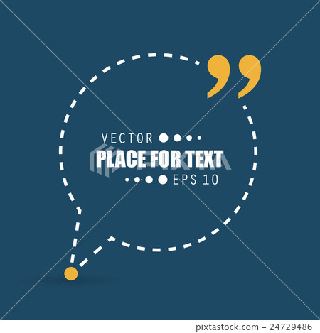 Abstract concept vector empty speech square quote Abstract concept vector empty speech square quote 24729486