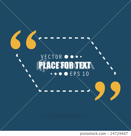Abstract concept vector empty speech square quote Abstract concept vector empty speech square quote 24729487