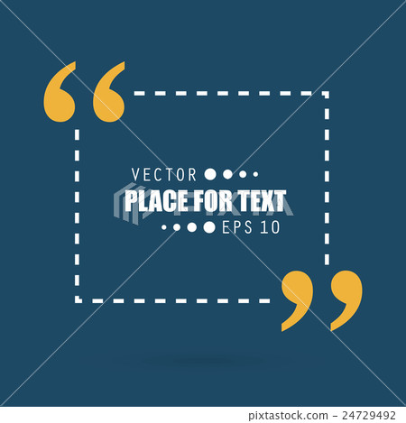 Abstract concept vector empty speech square quote 24729492