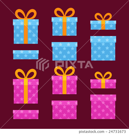 Christmas Boxes with Stars 24731673