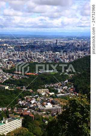 札幌的街道從初秋的Oku Triangan看到 24732966