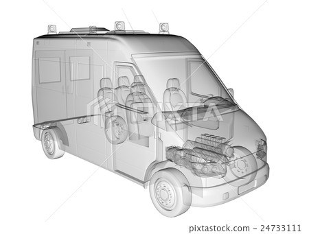 transparent Ambulance truck Isolated transparent Ambulance truck Isolated 24733111