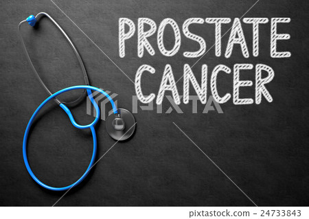 Prostate Cancer Concept on Chalkboard. 3D 24733843