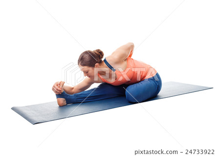 Woman doing Ashtanga Vinyasa Yoga asana Woman doing Ashtanga Vinyasa Yoga asana 24733922