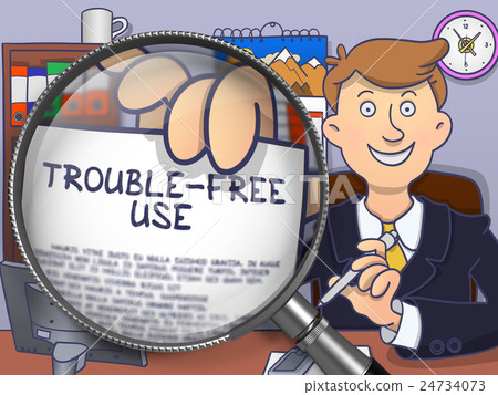 Trouble-Free Use through Magnifier. Doodle Design. 24734073