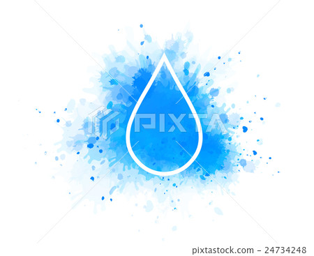 water splash and drop 24734248