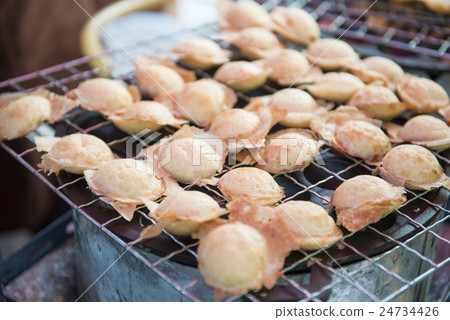 kind of thai sweetmeat or kanom krok kind of thai sweetmeat or kanom krok 24734426