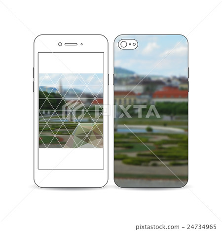 Mobile smartphone with an example of the screen Mobile smartphone with an example of the screen 24734965