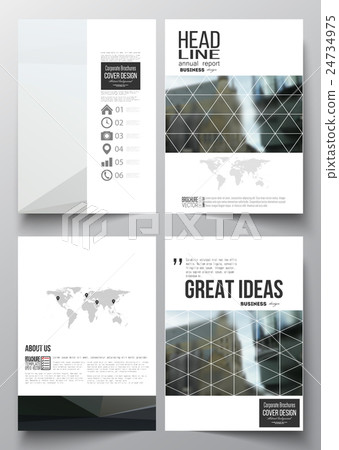 Set of business templates for brochure, magazine 24734975