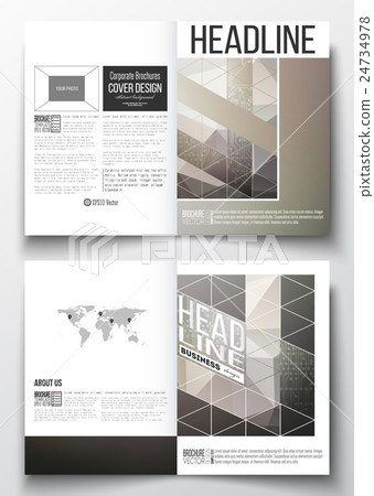 Set of business templates for brochure, magazine Set of business templates for brochure, magazine 24734978