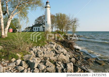 Pointe aux Barques Lighthouse, built in 1848 Pointe aux Barques Lighthouse, built in 1848 24735745