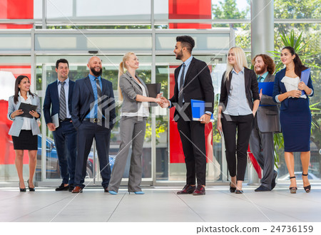 Business People Group Boss Hand Shake In Modern 24736159