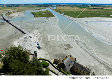 Mont Saint Michel Views the surrounding landscape Mont Saint Michel Views the surrounding landscape 24736616