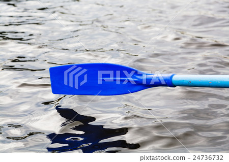 paddle blade over the water during rowing boat paddle blade over the water during rowing boat 24736732