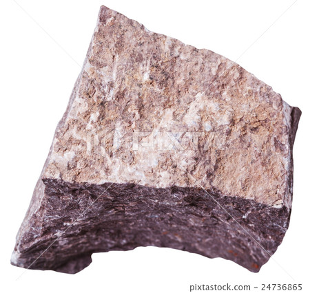 Siltstone stone isolated on white Siltstone stone isolated on white 24736865