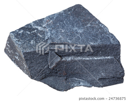 Argillite (mudstone) mineral isolated on white 24736875