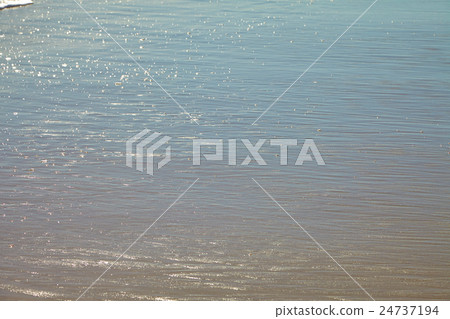 Seafoam on a sandy beach Seafoam on a sandy beach 24737194